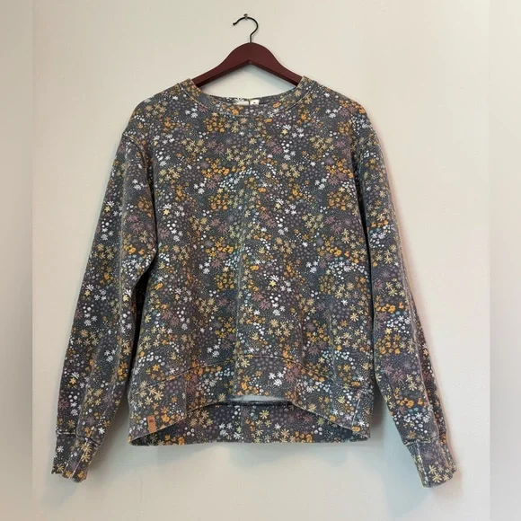 Tentree, M, Women’s Sweatshirt, Painted Dainty Flower Style - Picture 3 of 12